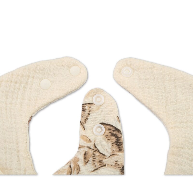 Baby Bibs Super Soft Cotton Gauze Baby Drooling Bibs Newborn Baby Saliva Towel Cute Print Petal Bib for Infants Toddlers