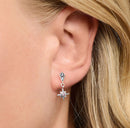 Earrings Royalty Star &amp; Moon,Europe Fine Jewelry For Women,2022 Winter Lucky Romantic Gift In Sterling Silver 925