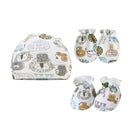 Newborn Baby Hats Soft Baby Mittens and Socks Set Cotton Baby Fetal Caps Baby Beanie Hats No Scratch Mittens for Infants