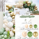 Retro Green Balloon Garland Arch Kit Wedding Birthday Balloons Decoration Party Balloons For Baby Shower Decor - anconmall