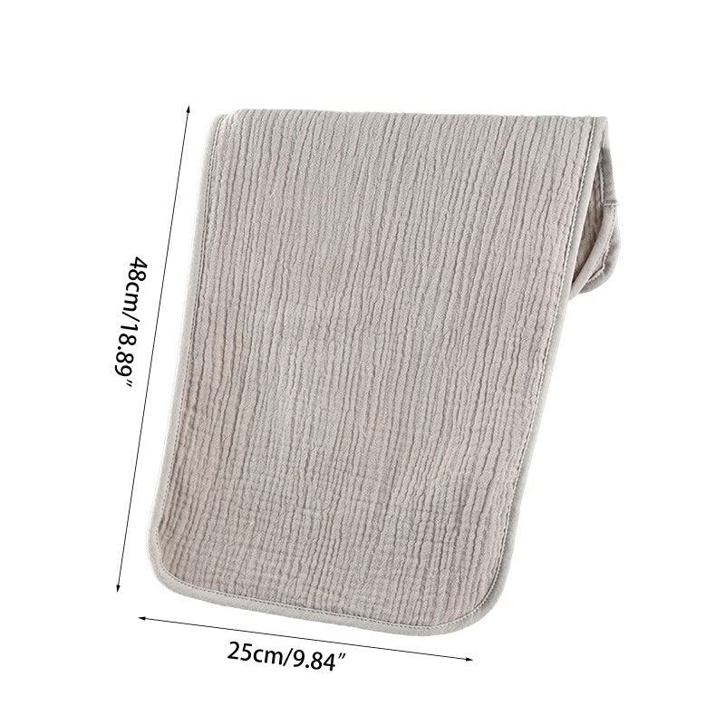 Baby Infants Washcloth Face Towel Baby Muslin Burp Cloth Solid Color Absorbent Saliva Towel Soft Cotton Crepe Feeding Bibs for