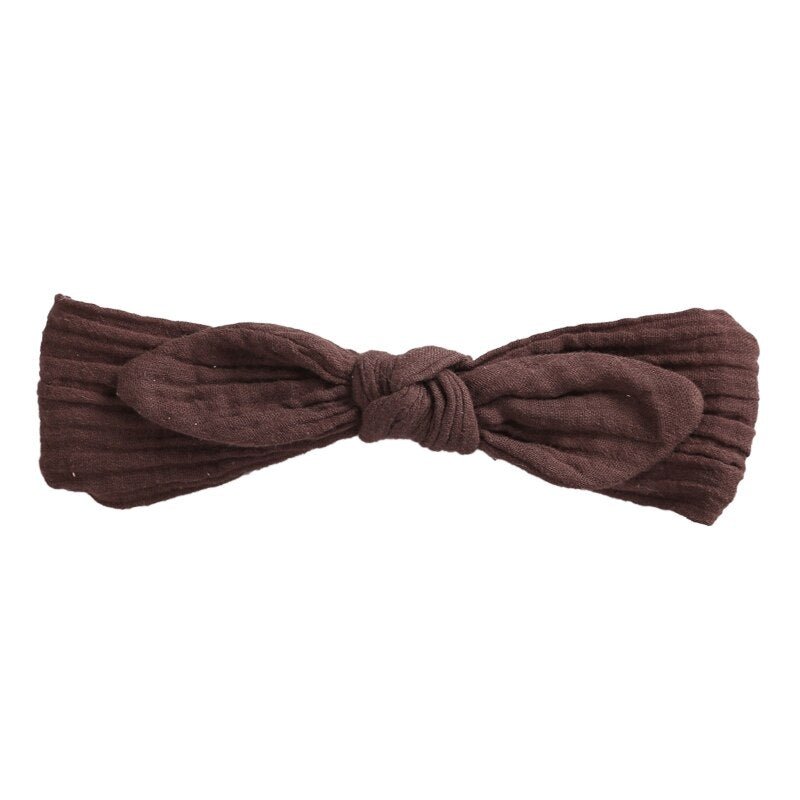 Baby Elastic Hair Band Bow Headbands Solid Color Headband For Kids Girls Cotton Turban Hairband Children Headband