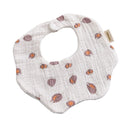Petal Baby Bib 360 Degree Rotation 6 Layers Gauze Muslin Saliva Towel for Infant Toddler Kids Boys Girls Chewable Drool Burp