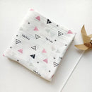 hibobi Baby Blanket Soft Thin Cotton Stars Print Bath Towel Wrap Cover Solid Color Bedding for Infant Newborn Boys Girls Unisex