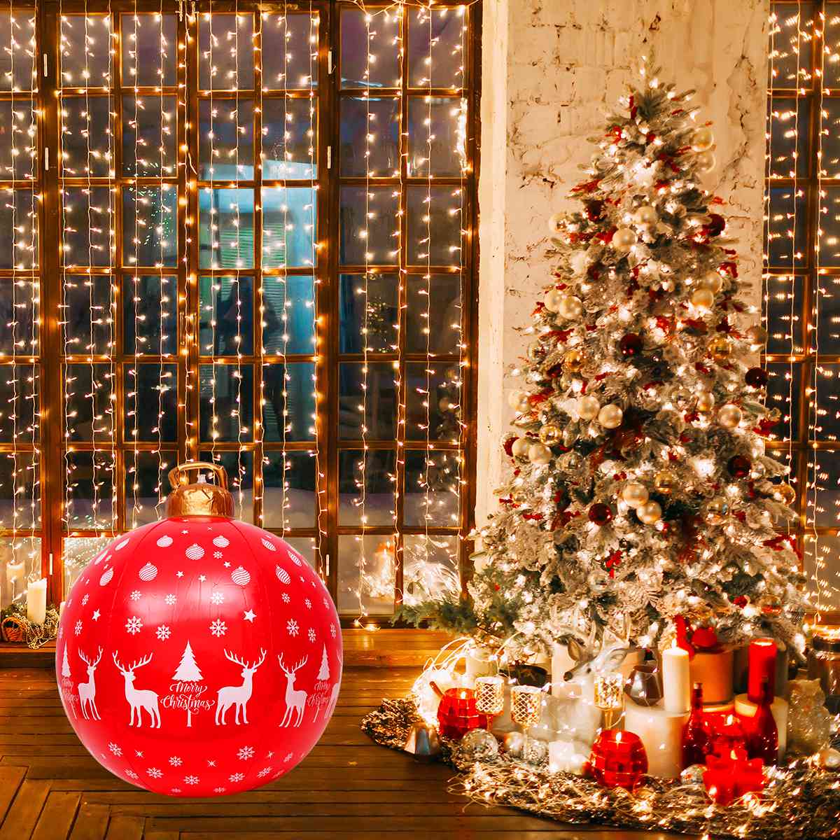 Christmas Inflatable Decor Ball Santa Claus Christmas Tree Decor For Home Outdoor Xmas Ornaments 2022 Navidad New Year Gift 2023 - anconmall