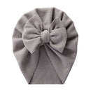 Baby Hat Cute Bows Knot Beanie Floral Bowknot Headwrap Newborn Soft Cotton Solid Color Bonnet Infants Kids Headwear Gifts