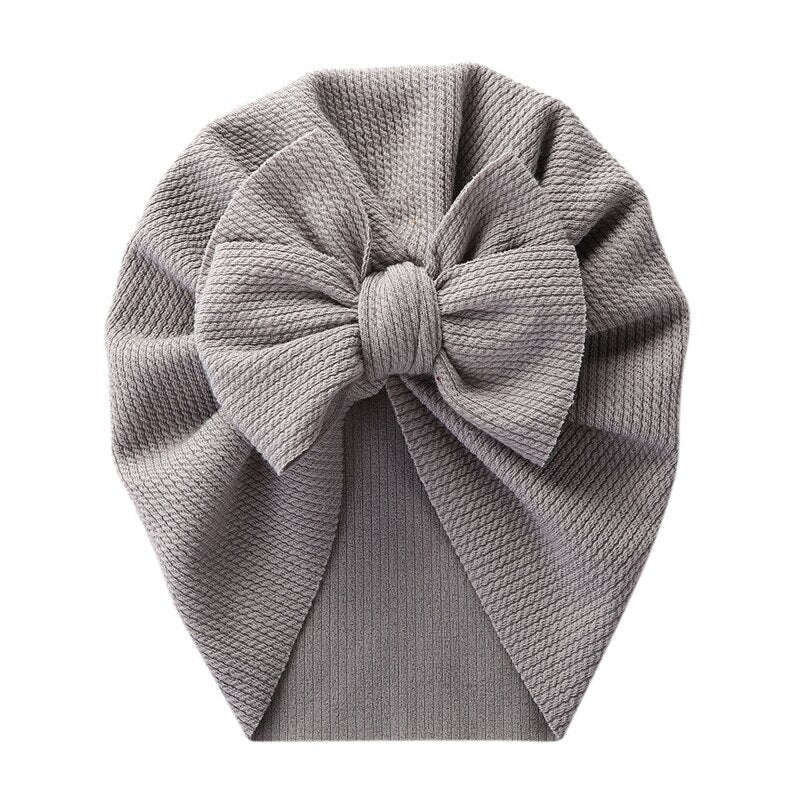 Baby Hat Cute Bows Knot Beanie Floral Bowknot Headwrap Newborn Soft Cotton Solid Color Bonnet Infants Kids Headwear Gifts