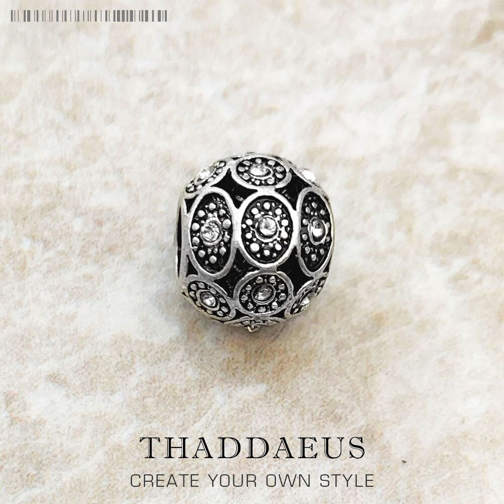 Beads Art Deco Black New 925 Sterling Silver Charm Europe Jewelry Accessories Gift For Women &amp; Men