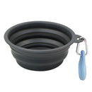 Pet Dog Cat Feeding Water Folding Dog Pet Folding Silicone Bowl Outdoor Travel Portable Puppy Food Container Feeder Dish Bowl - anconmall