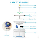 Dog Automatic Feeders 2.5L LED Electric Dog Pet Mute Drinker Feeder Pet Cat Water Fountain Bowl Pet Drinking Water Dispenser