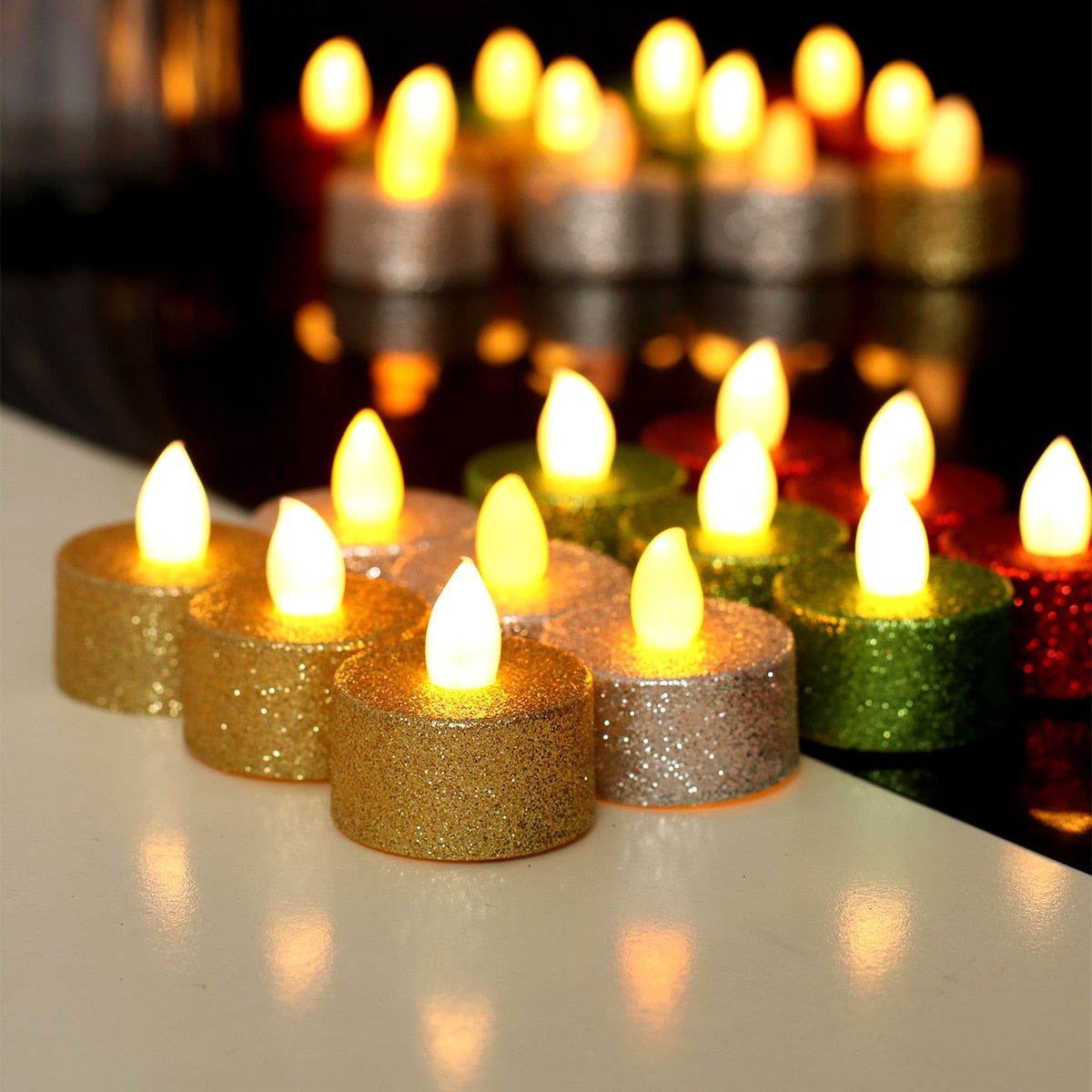 Christmas Led Candle Night Lights Merry Christmas Decorations For Home 2022 Xmas Ornaments Light Navidad Gift New Year 2023