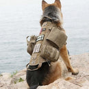 Camouflage Big Dog Harness Pet German Shepherd K9 Malinois Training Vest Tactical Dog Harness and Leash Set For Dogs - anconmall
