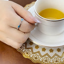 Ring Paradisiacal Colourfull Stones,Europe Turquoise 925 Sterling Silver Fine Jewerly For Women Summer Brand New Bohemia Gift