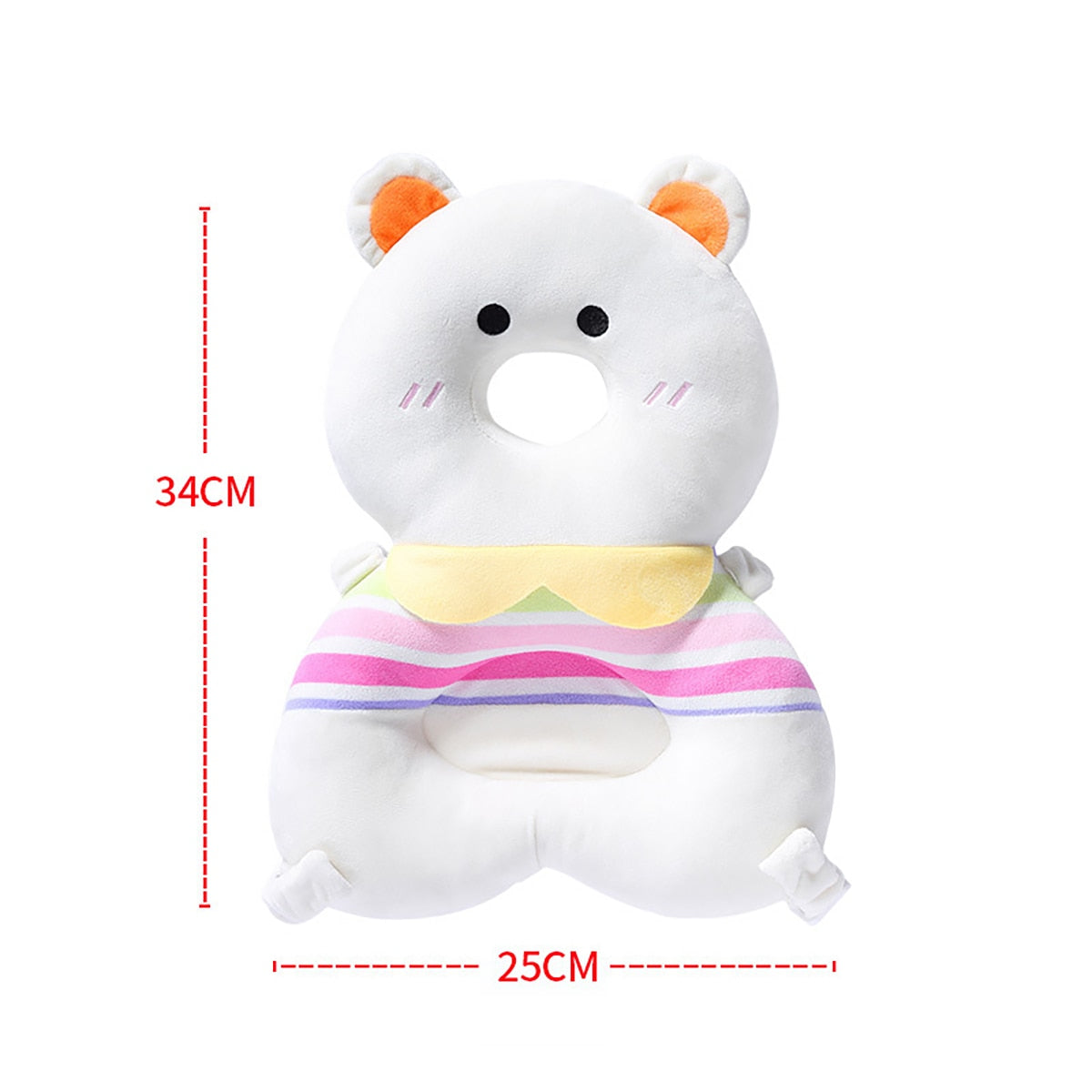 hibobi Baby Head Protector Anti-fall Cushion Back Prevent Injured 1-3T Toddler Baby Safety Pad Bee Cartoon Security Pillows