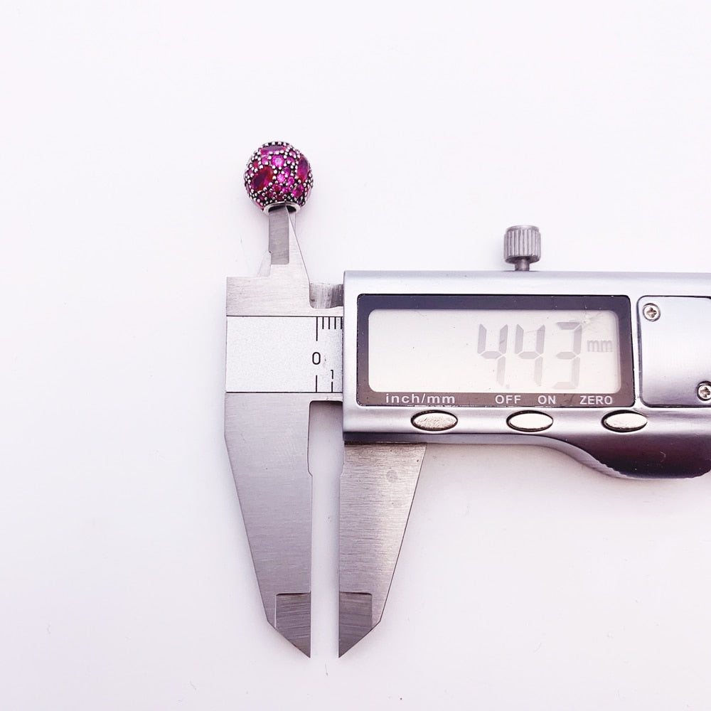 Beads Red Fire New Europe European DIY Jewelry 925 Sterling Silver Accessorie Gift For Women