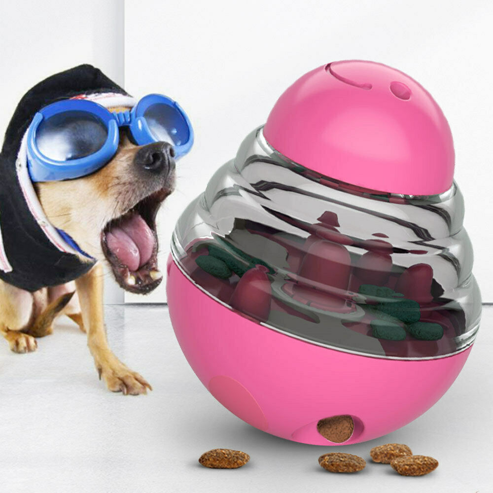 Interactive Dog Cat Food Treat Ball Toy Pet Shaking Leakage Slow Food Feeder Container Puppy Bowl Pet Tumbler IQ Training Toys