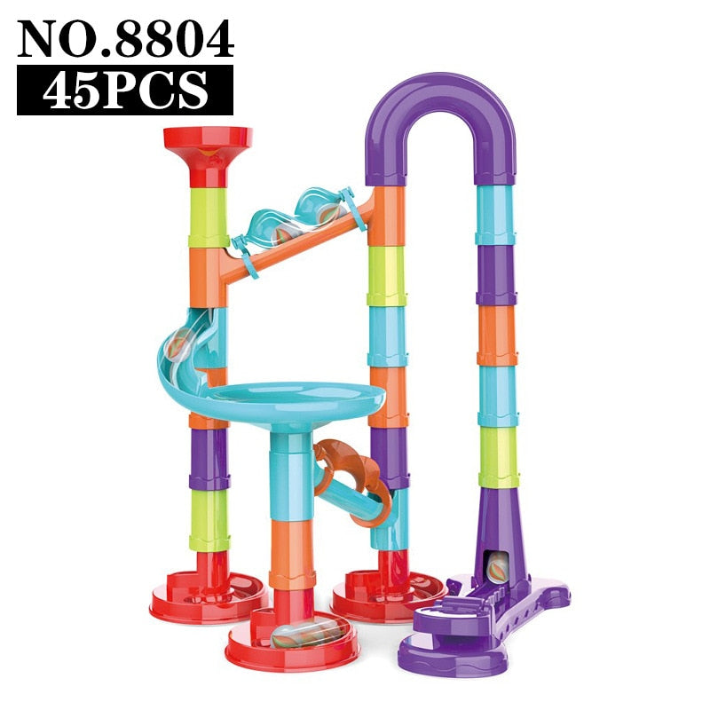 142 Pcs Marble Run Building Blocks Marbles Slide Toys For Children DIY Creativity Constructor Educational Toys Children Gift
