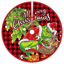 90cm Christmas Tree Skirt Santa Claus Snowflake Xmas Tree Carpet Ornament Merry Christmas Decoration For Home Noel New Year 2023