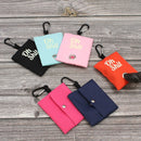 Pet Poop Bag Dispenser for Dogs and Cats Outdoor Walking, Leash Attachment Lightweight Portable Canvas Pouches Waste Bags Holder - anconmall