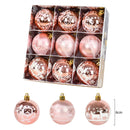 9Pcs 6cm Christmas Tree Balls Hanging Bauble Ornaments Pendant Christmas Decorations for Home New Year Gift Box Navidad Natal