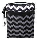 Baby Diaper Bag Cartoon Print Waterproof Wet Dry Nappy Zipper Handbag Stroller Carry Pack Travel Outdoor Wet Diaper Storage Bags