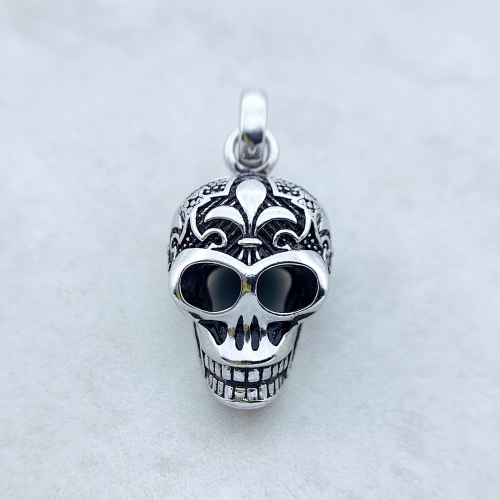 Pendant Skull Skeleton Winter Fashion Jewelry Europe 925 Sterling Silver Accessories Rebel Gift For Women Men