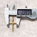 Pendant Elaborate Design Cross Golden New Fine Jewelry Ethnic Pure 925 Sterling Silver Gift For Woman &amp; Men