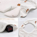 Petal Baby Bib 360 Degree Rotation 6 Layers Gauze Muslin Saliva Towel for Infant Toddler Kids Boys Girls Chewable Drool Burp