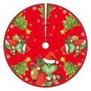 90cm Christmas Tree Skirt Santa Claus Snowflake Xmas Tree Carpet Ornament Merry Christmas Decoration For Home Noel New Year 2023