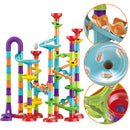 45-142PCS DIY Track Blocks Construction Marble Run Race Track Building Blocks Kids 3D Maze Toys Children Christmas Gift