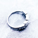 Ring White Stones Baguette Cut Europe Style Glam Fine Jewelry For Women,2022 Brand New Gift In 925 Sterling Silver