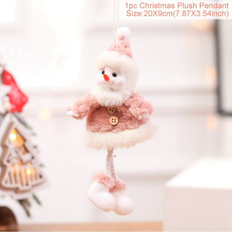 Huiran Merry Christmas Dolls Santa Claus Elk Christmas Decorations For Home 2022 Cristmas Ornaments Happy New Year 2023 Navidad