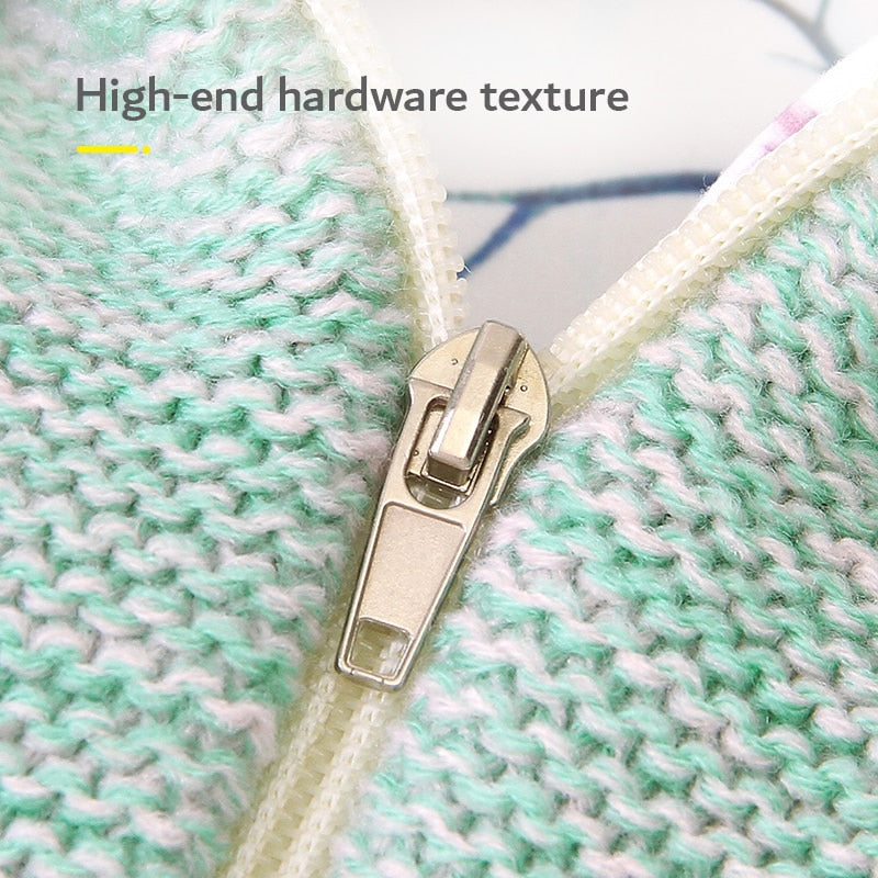 hibobi Cotton Soft Baby Swaddle Bird Pattern Print Front Bukle Design Sleeping Bags for Newborn Infant Wrap Prevent Flat Blanket