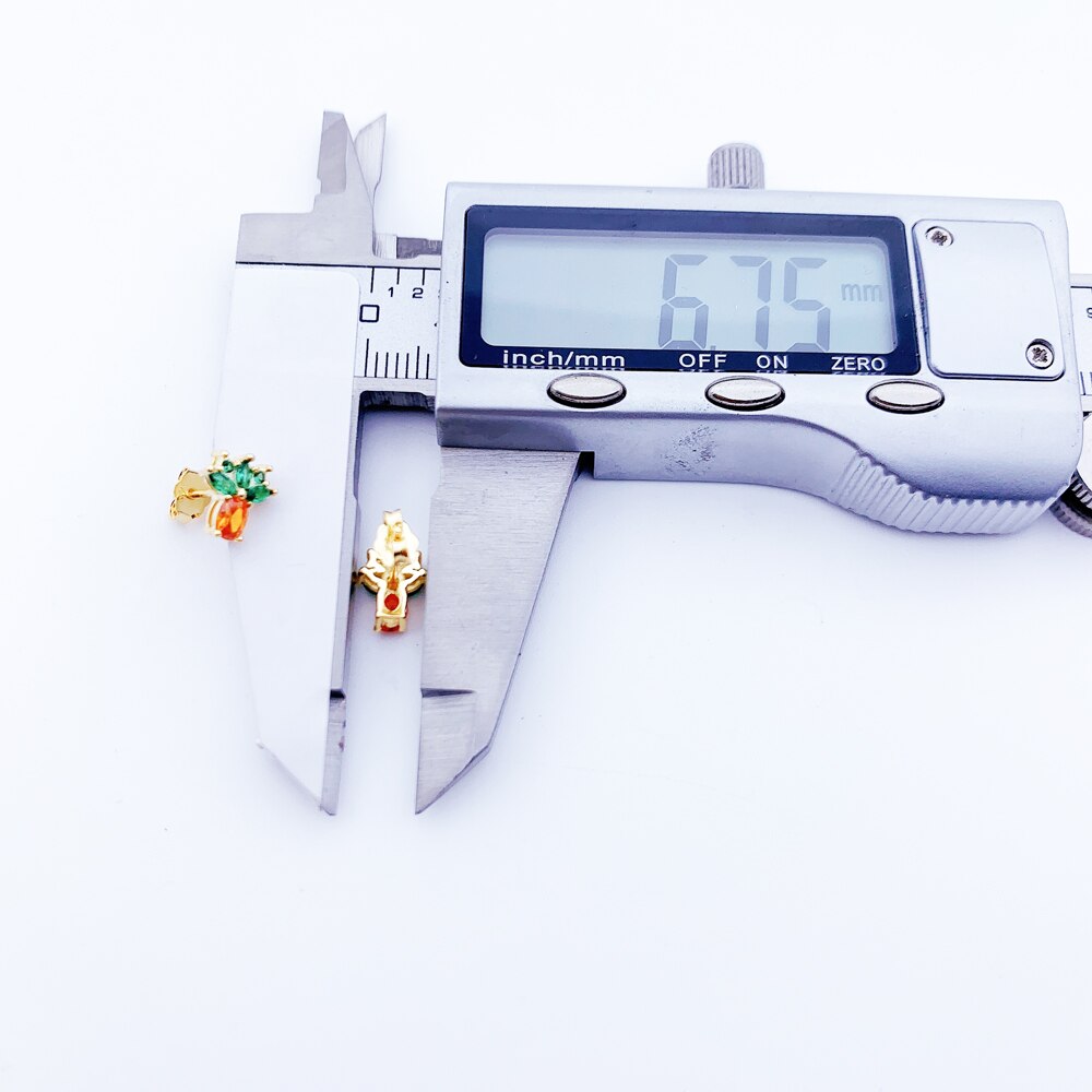 Stud Earrings Pineapple Gold,Europe Style Cute Fine Jewerly For Women,2022 Summer New Gift In 925 Sterling Silver