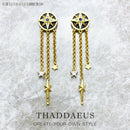 Earrings Royalty Star With Stones,Europe Fine Jewelry For Women,2023 Winter Lucky Gift In Sterling Silver 925