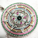 Pendant Magic Amulet,Brand New Bohemia Fashion Jewelry Europe Bijoux 925 Sterling Silver Mythical Aztec Gift For Woman Men