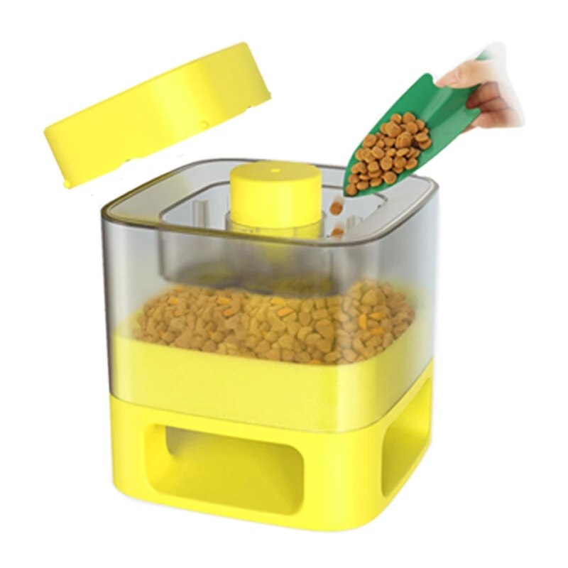 Pet Feeder Interactive Slow Feeding Dog Training Bowl Fun Elastic Press Feeders Dog Feeding Training Puzzle Toy Food Dispenser