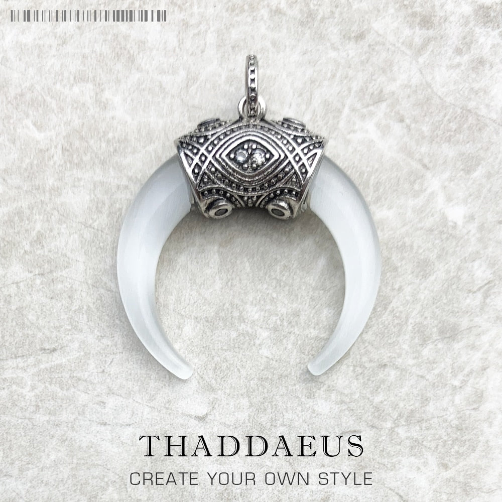 Pendant Tiger Tooth Brand New Fashion Jewelry Europe 925 Sterling Silver Accessories Protection Gift For Women