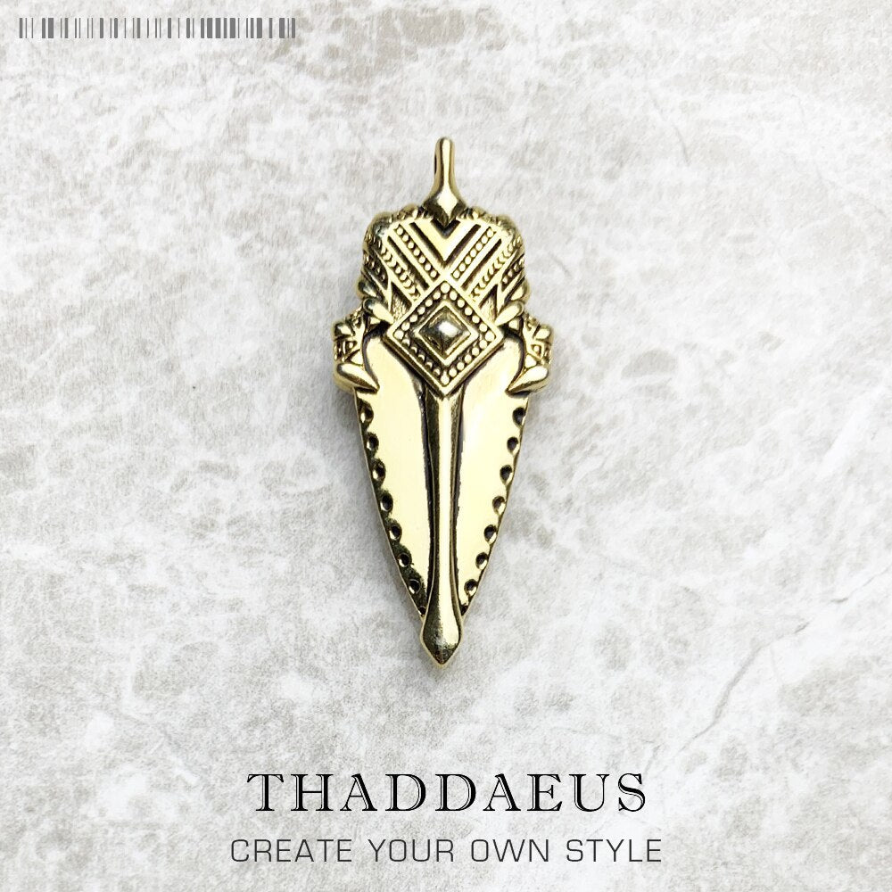 Pendant Rebel Vintage African Spearhead New Fashion Jewelry Europe Accessories 925 Sterling Silver Gift For Women Men