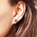 Abalone Mother-of-pearl Studs Earrings Bohemia Gift 925 Sterling Silver Jewerly For Women