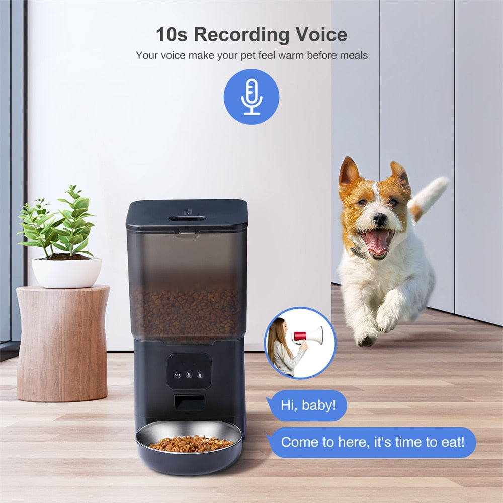 Tuya Smart APP Pet Feeder Cat Dog Food Dispenser Suitable For Small And Medium-Sized Cats And Dogs Mobile Phone Remote Feeding