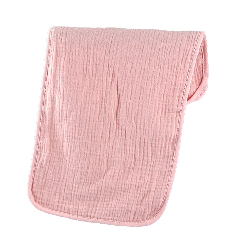 Baby Infants Washcloth Face Towel Baby Muslin Burp Cloth Solid Color Absorbent Saliva Towel Soft Cotton Crepe Feeding Bibs for