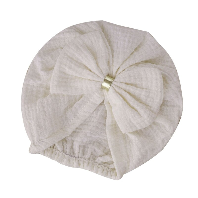 1Pc Newborn Baby Bowknot Hat Indian Bonnet Beanies Warm Hats Hair Accessory for Baby Girls Infants Toddlers Little Kid Props