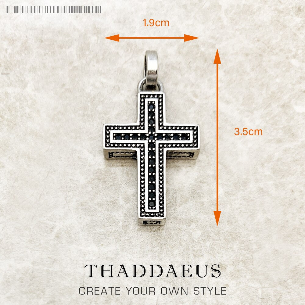 Pendant Majestic Cross & Crown Jewelry Europe 925 Sterling Silver Symbolism Promises Shield And Certaint Gift For Woman Men