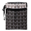 Baby Diaper Bag Cartoon Print Waterproof Wet Dry Nappy Zipper Handbag Stroller Carry Pack Travel Outdoor Wet Diaper Storage Bags