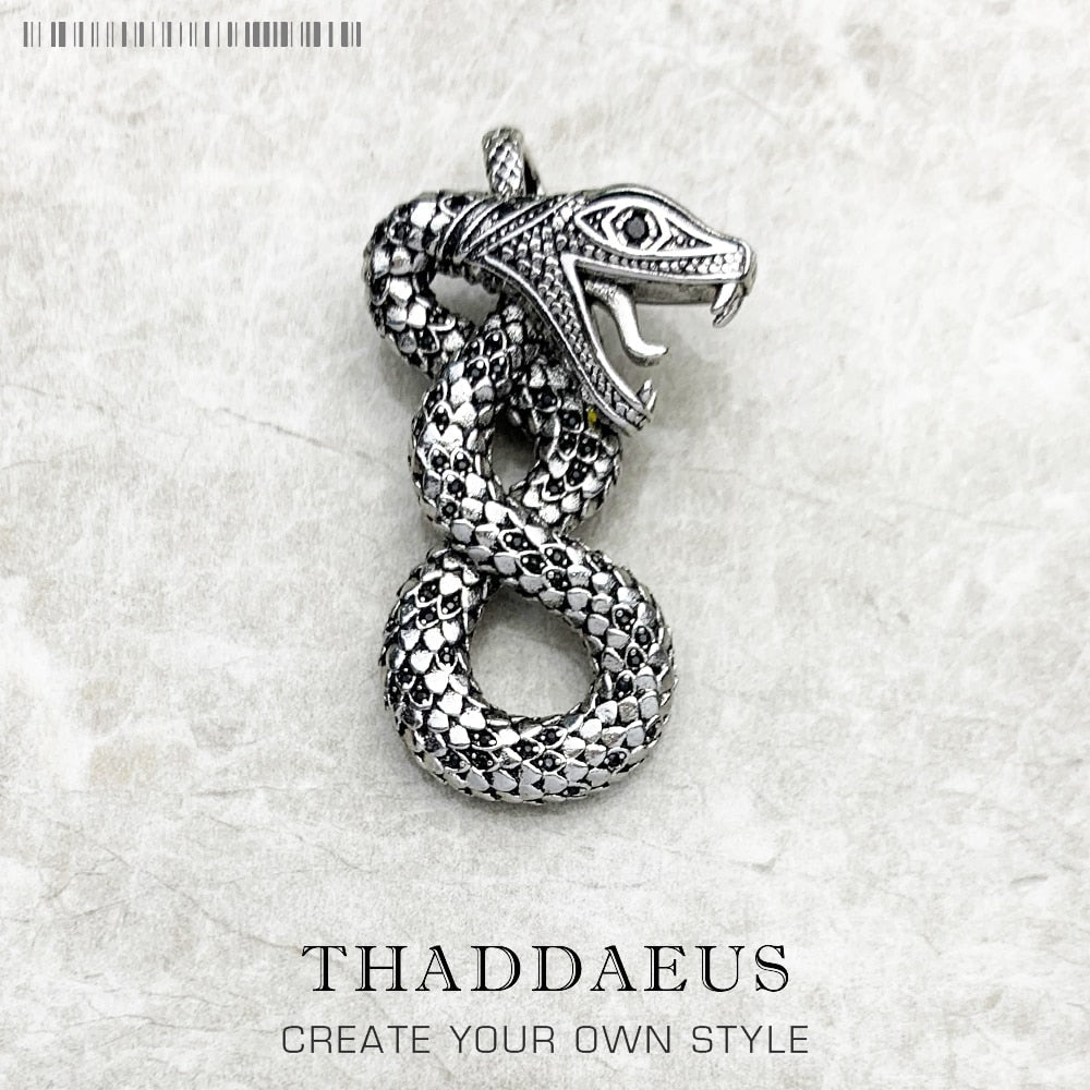 Pendant Python Brand New Fashion Jewelry Europe Accessories 925 Sterling Silver Gift For Men Women