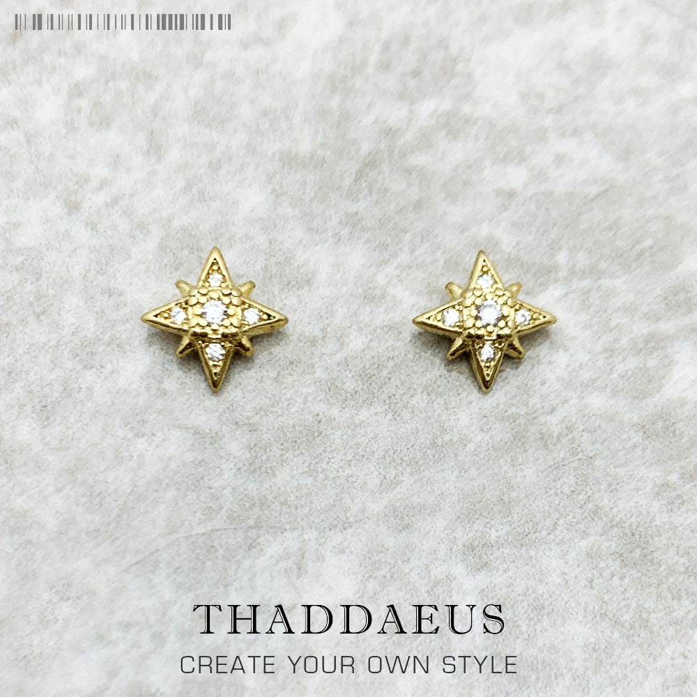 Stud Earrings Little Star Curated-Ear-Trend Europe Style Glam Fine Jewerly For Women Gift In 925 Sterling Silver