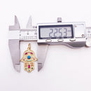 Pendant Hand of Fatima,Summer New Golden Jewelry Bohemia 925 Sterling Silver Turquoise Accessories Protection Gift For Women Men
