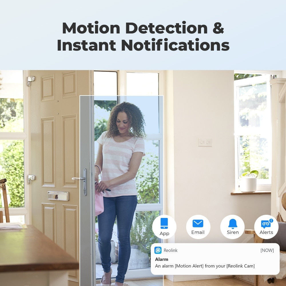 Reolink 2k WiFi Camera Pan&Tilt 2-Way Audio baby monitor Motion Detection 2.4G/5Ghz Smart Home Video Surveillance E1 Pro camera