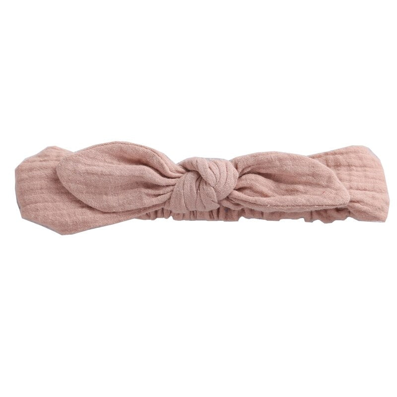 Baby Elastic Hair Band Bow Headbands Solid Color Headband For Kids Girls Cotton Turban Hairband Children Headband